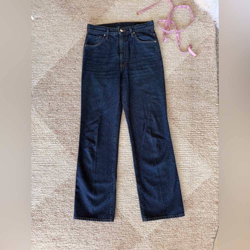 Goldsign Dark Blue Women's straight leg, high rise Jeans